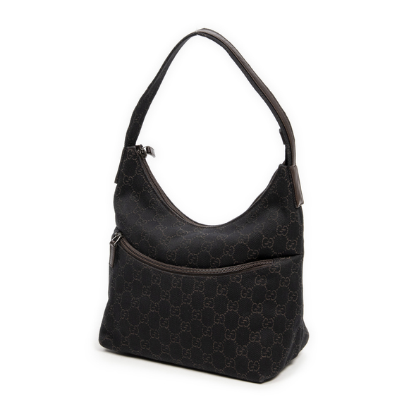 Gucci Medium Hobo   in Dark Brown Monogrammed Denim Canvas - Picture 2 of 7